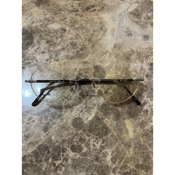 Marchon Airlock 2 - 770/39 RIMLESS EYEGLASSES 47-21-135 color 015 Tortoise - Picture 1 of 11